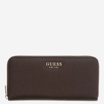 Гаманець жіночий зі штучної шкіри для карток Guess SWBG9735146-BRO Коричневий (800070360502)