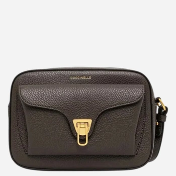 Torebka crossbody damska skórzana Coccinelle E1MF6150201-W25 Czekoladowa (800070363461)