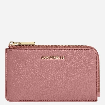 Etui na karty damskie skórzane Coccinelle E2MW517B901-P55 Różowe (800070363527)