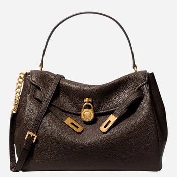 Torebka crossbody damska skórzana Michael Kors 30F6ANXS7E-251 Brązowa (800070364529)