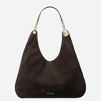 Torebka hobo damska zamszowa Michael Kors 30F6GEJE7S-251 Brązowa (800070364538)