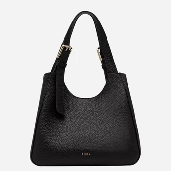 Сумка жіноча з натуральної шкіри середня Furla WB02207BX4767O60001007 Чорна (800070364611)