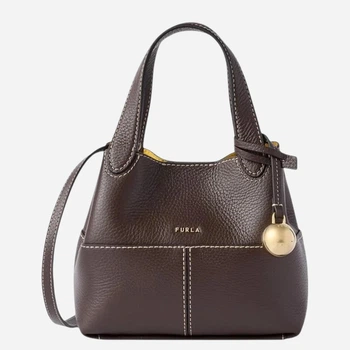 Сумка крос-боді через плече жіноча з натуральної шкіри маленька Furla WB02226HSF0005518S1007 Коричнева (800070364661)