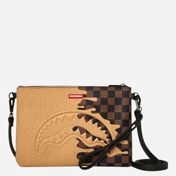 Сумка крос-боді через плече зі штучної шкіри Sprayground 910B9368NSZ Бежева (800070365376)