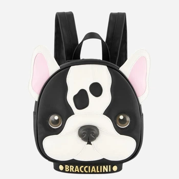 Plecak damski skórzany Braccialini B19378-PP-818 Czarny (800070365404)
