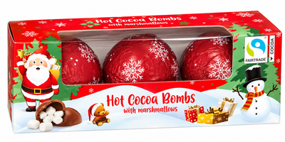 Шоколадные бомбочки Chocolate Bombs с маршмеллоу 3 шт