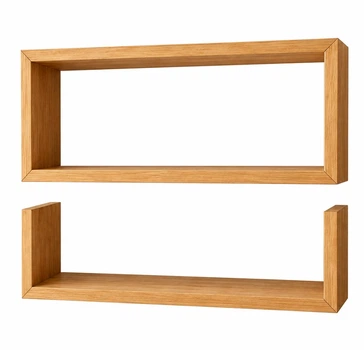 Модульні полички 2 шт з натурального дерева (сосна) WoodNest Wall System ,покриті масло-воском ПНДД 053