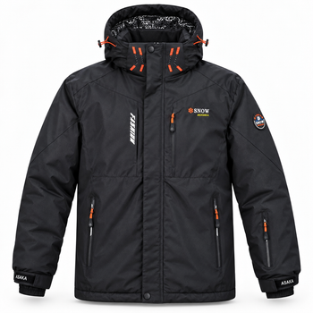 Куртка зимняя Snow мужская мембранная Omni-Heat,6XL, Черный
