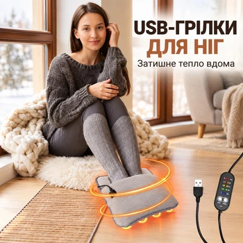 USB-грелка для ног и рук с подогревом, 30 × 30 см