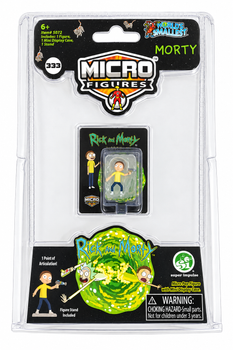 Коллекционная мини-фигурка Rick and Morty Micro Figures Morty / Рик и Морти Морти с мини-витриной