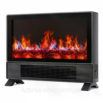Электрокамин Asson Flame Heater с пультом, PTC-нагревом и эффектом пламени