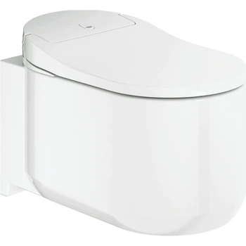 Подвесной унитаз Grohe Sensia Arena овальный, с сиденьем Soft-Close, белый глянцевый (39354SH1)