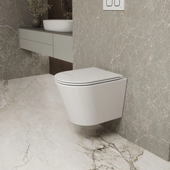 Подвесной унитаз Koller Pool Grace Tornado округлый, с сиденьем Soft-Close, белый глянцевый (1808570198)