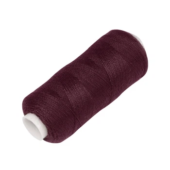 Нитки джинсовые KIWI 20/2 col.123, Бордовые, 200 ярдов Polimex
