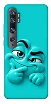 Чехол для Xiaomi Mi Note 10 с принтом Бірюзовий-скептик