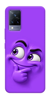 Чохол для Vivo V21 з принтом Фіолетовий-хитрун