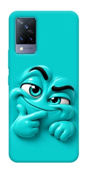 Чохол для Vivo V21 з принтом Бірюзовий-скептик
