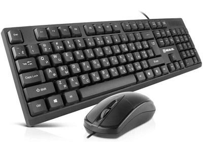 Комплект (клавіатура, миша) REAL-EL KIT-507 Black (EL123100055)