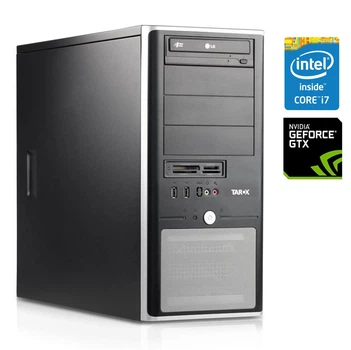 ПК Tarox PC Tower / Intel Core i7-860 (4 (8) ядра по 2.8 - 3.4 GHz) / 16 GB DDR3 / 256 GB SSD / nVidia GeForce GTX 750, 1 GB GDDR5, 128-bit / DVD-RW / 300W / Win 10 Pro + Кабель питания б/у