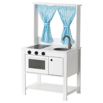 Детская кухня IKEA SPISIG белая голубая 55х37х98 см 904.171.98