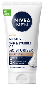 Żel do twarzy NIVEA Men Sensitive dla skóry wrażliwej 50 ml (9005800377377)
