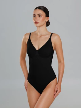 Боди-белье женское больших размеров Giulia Body String Shapewear 2XL Черное (4823116934795)