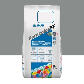 Фуга цементна для швів Mapei Keracolor FF 112 2 кг Сірий (000018569)