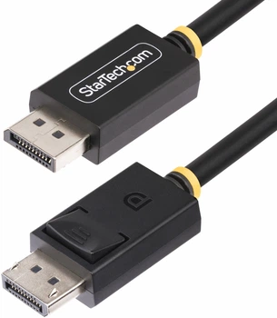 Kabel StarTech DisplayPort 2.1 DP40 2 m Black (DP21-2M-DP40-CABLE)