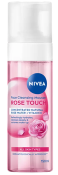 Mus do mycia twarzy NIVEA Rose Touch z witaminą E 150 ml (5900017103815)