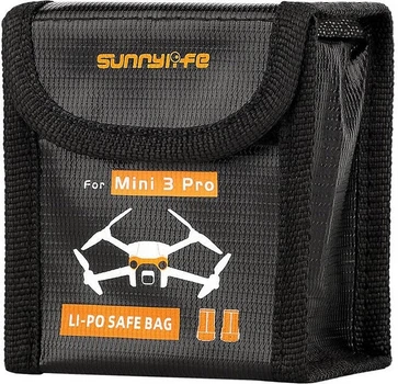 Torba ochronna Li-Po SunnyLife do przechowywania dwóch akumulatorów dla DJI Mini 3 Pro (MM3-DC385)
