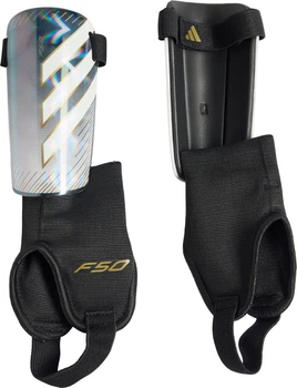 Щитки футбольні дитячі Adidas F50 Match розмір S Сіро-чорні (4069999612850)