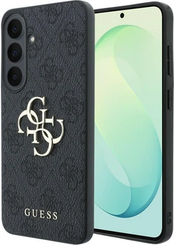 Чохол для смартфона Samsung Galaxy S26 FE Guess Leather 4G Metal Logo Black (GUHCS26FE4GMGGR)