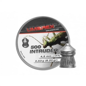 Пули UMAREX Intruder Pointed Ribbed 4,5 мм 500 шт (4000844462732)