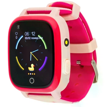 Детские смарт часы AmiGo GO005 4G WIFI Thermometer Pink
