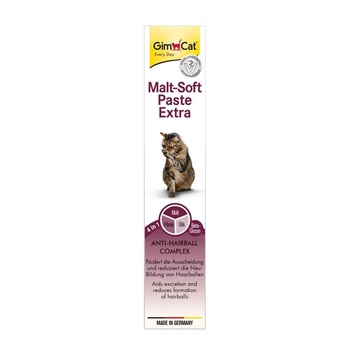 Паста GimCat Malt-Soft Paste Extra Джимкет Малт софт для котів, виведення шерсті зі шлунку 50 г