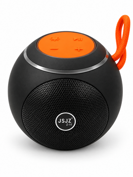 Портативная Bluetooth-колонка 8 Вт с RGB-подсветкой черно-серая (JZ-11)
