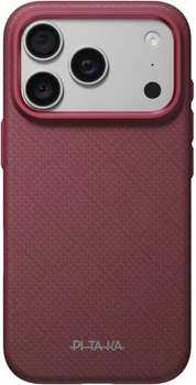 Etui na smartfon Apple iPhone 18 Pro/17 Pro Pitaka Summa Case MagSafe Burgundy (KI1805SP)