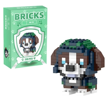 Детский 3D конструктор Bricks Щенячий патруль Рекс, 208 деталей (M-19)
