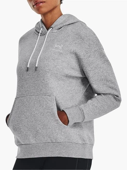 Худи женское Under Armour Essential Fleece Hoodie 1373033-011 S Серое (2009000389247)