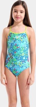 Купальник закритий для дівчат Arena STARS SWIMSUIT LIGHT DROP BACK блакитний Діт 116 см