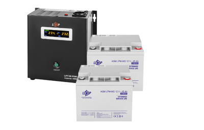 Комплект резервного живлення LogicPower W800 + мультигелева батарея 1080 Ватт (UPS W800+ АКБ MG 1080W)