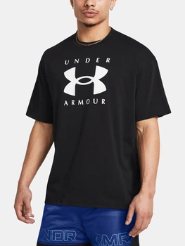 Футболка длинная мужская Under Armour M Hw Os Branded Ss 1389146-001 L Черная (197778080904)