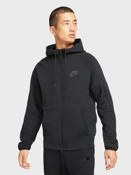 Толстовка на молнии мужская Nike M Nsw Te Fz Flc Hoodie DD5284-010 2XL Черная (195238991876)