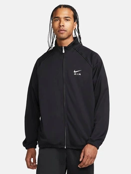 Спортивная кофта мужская Nike Air. Knitted Men'S Polyester Jacket DQ4221-010 S Черная (196147179423)