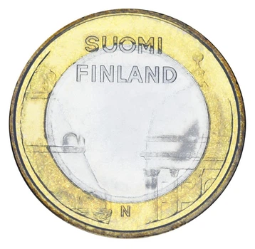 Монета Фінляндія 5 євро 2012 Біметал UNC Архітектура провінцій - Лапландія
