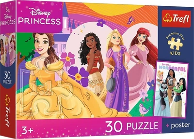 Пазл Trefl Premium Plus Kids Disney Princess Princesses and friendship 30 елементів (5900511183429)