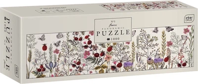 Puzzle trójwarstwowe panoramiczne Interdruk Flowers 1 32x96 cm 1000 szt. (5902277326263)