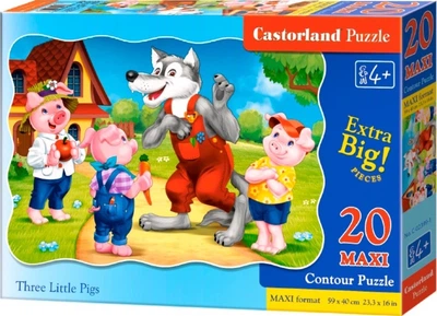 Puzzle Castorland maxi Trzy świnki 20 elementów (5904438002399)