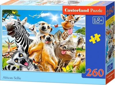 Puzzle Castorland Afrykańskie selfie 260 elementów (5904438027552)