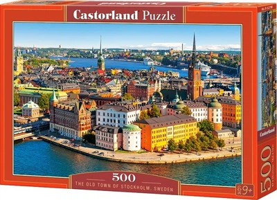 Puzzle Castorland Stare miasto Sztokholm Szwecja 500 elementów (5904438052790)